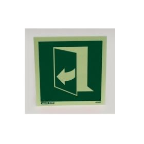 Jalite 4256C Door Opens By Pulling On The Right Hand Side Sign - 150 x 150mm