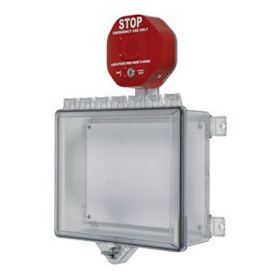 STI-7523 Control Panel Enclosure With Alarm And Thumb Lock