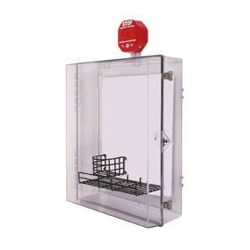 STI-7553MED AED Defibrillator Enclosure With Alarm And Thumb Lock