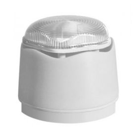 Hosiden Besson Banshee Excel Lite Sounder Beacon CHX - White with Clear Beacon - 958CHX1600