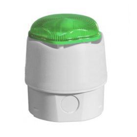 Hosiden Besson Banshee Excel Lite Sounder Beacon CHX - White with Green Beacon Deep Base - 958CHX1901