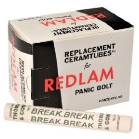 Redlam Panic Bolt Spare Ceramtube - Box of 20 Ceramic Tubes - 46/57050