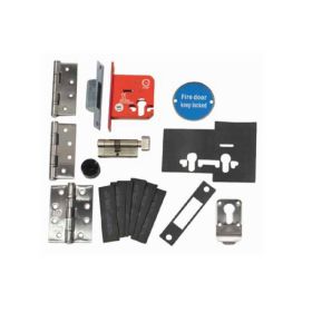 Sparka FD30 Cupboard / Riser Fire Door Hardware Pack - Deadlocking - DP1212.SSS