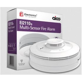 Aico Ei2110e Multi-sensor Smoke & Heat Detector Alarm - Mains Powered