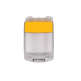 STI-15010NY Euro Stopper Break Glass Cover With Yellow Shell - Flush Version