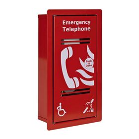 Honeywell EVCS-HFP Disabled Refuge Intercom Outstation Type A Red (Flush Mount)