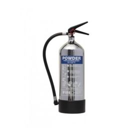 Firechief 1818 Polished Chrome 6Kg Powder Fire Extinguisher - FPP6/CH