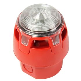 KAC CWSS-RR-W5 ENScape Sounder Beacon EN54-3 & EN54-23 Approved - Red Body Red Flash - Deep Base