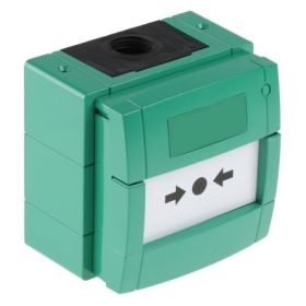 KAC W3A-G000SG-K013-11 Weatherproof Emergency Door Release Call Point - Green