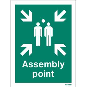 Jalite WX4128D White Exterior Rigid Assembly Point Sign 200 x 150mm