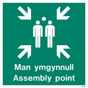 Jalite Man Ymgynnull Assembly Point Sign - WX491Q