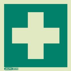 Jalite 4175E First Aid Sign - Photoluminescent - 150 x 150mm