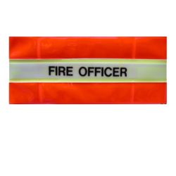  Fire Officer Armband - Hi Visibility Photoluminescent Material Jalite AB3023