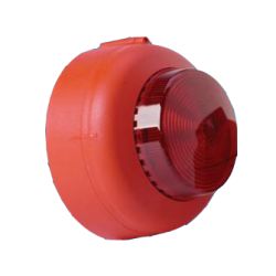 C-Tec BF340CTSR Addressable Flashing Beacon - Shallow Base - Red