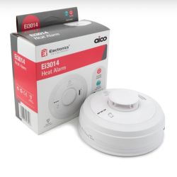 Aico Ei3014 Mains Interlinked Heat Detector With 10 Year Lithium Battery Backup