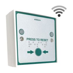 Hoyles S1708W Aidalarm Wireless Press to Reset Button c/w Braille text & yellow LEDs