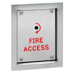 Firemans Drop Key Switch Unit - Flush Mounted - STP-FS/DK