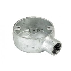 Galvanised Conduit Terminal Box - 20mm