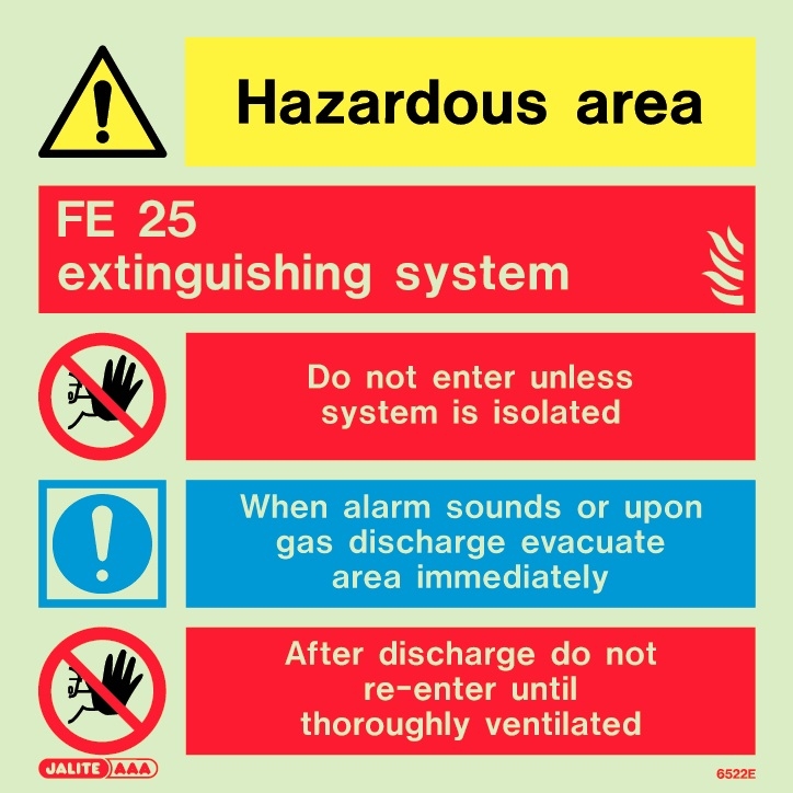 Jalite 6522E Hazardous Area FE 25 Extinguishing System Warning ...