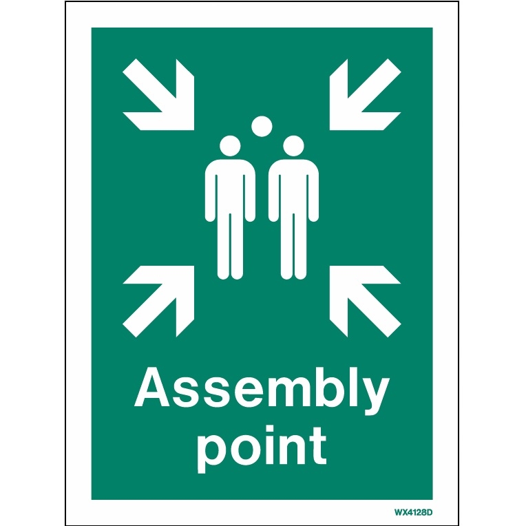 Jalite WX4128D White Exterior Rigid Assembly Point Sign 200 x 150mm ...